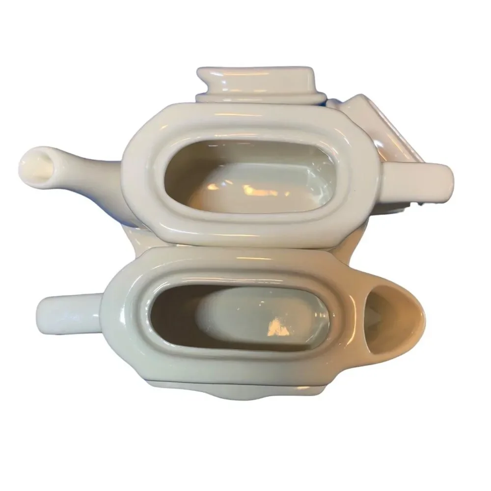 Restoration Hardware Cream Tea for Two Pour Deux Set Stoneware